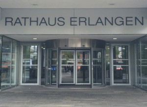Das Rathaus Erlangen, Amtssitz von Florian Janik